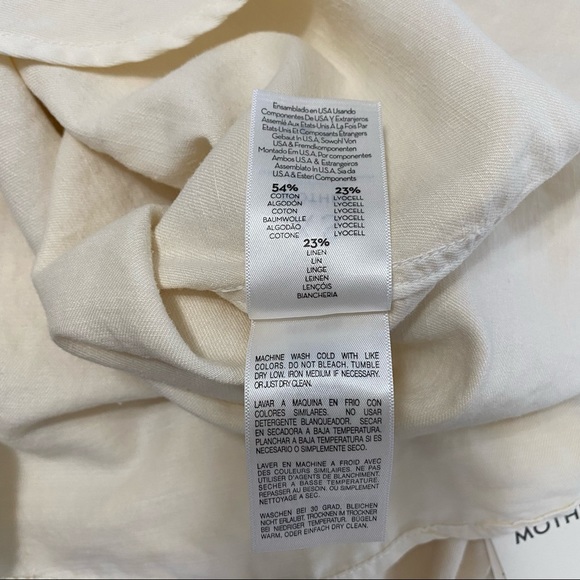 MOTHER The Trooper Button Up Shirt In Ciao NEW - Picture 14 of 16